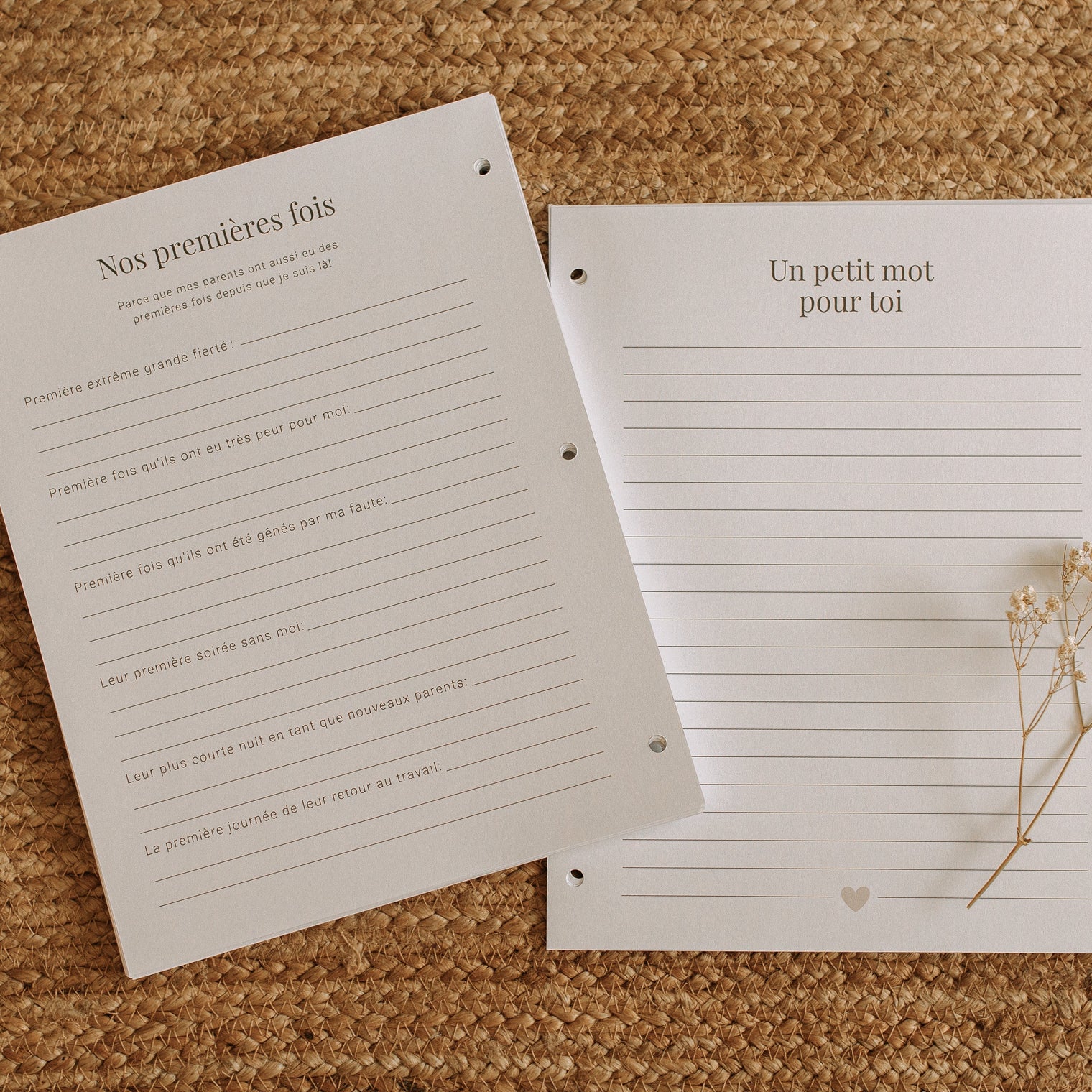 Pages de remplacement - Livre de bébé