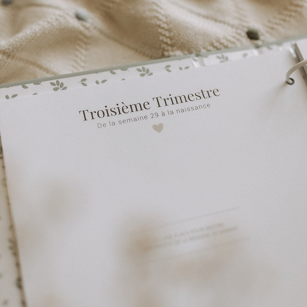 Livre de bébé - Sauge et or