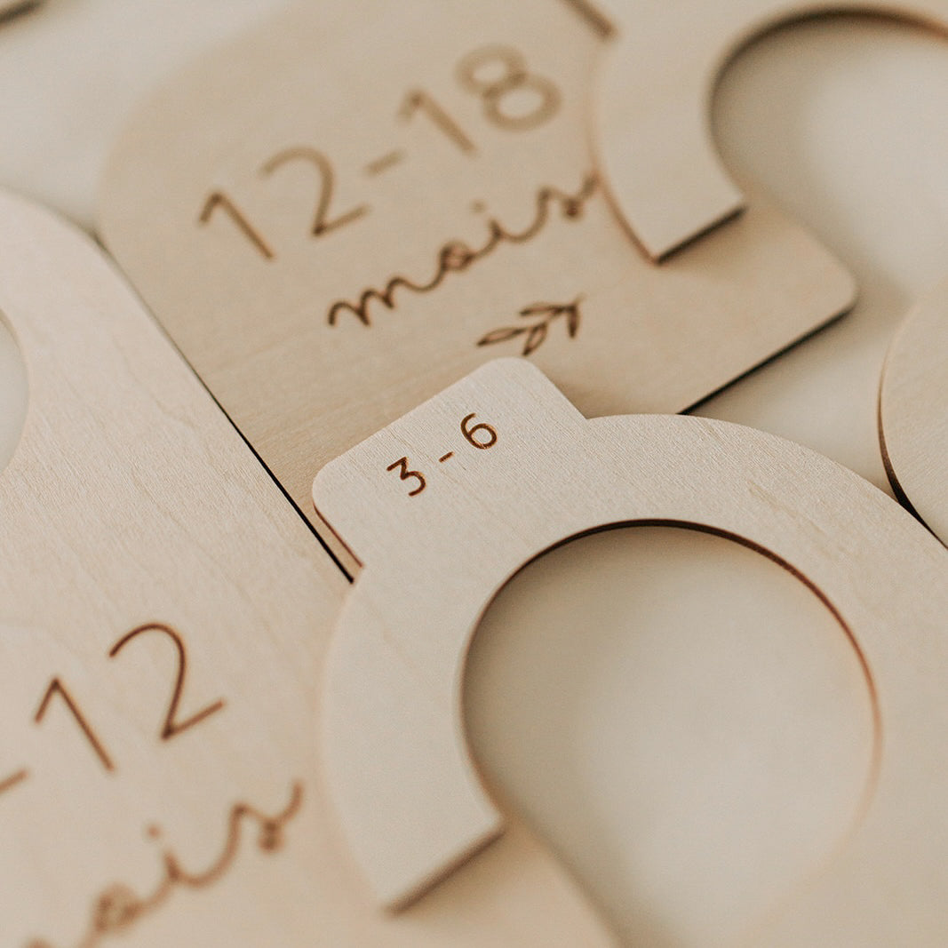 Séparateurs de grandeur en bois