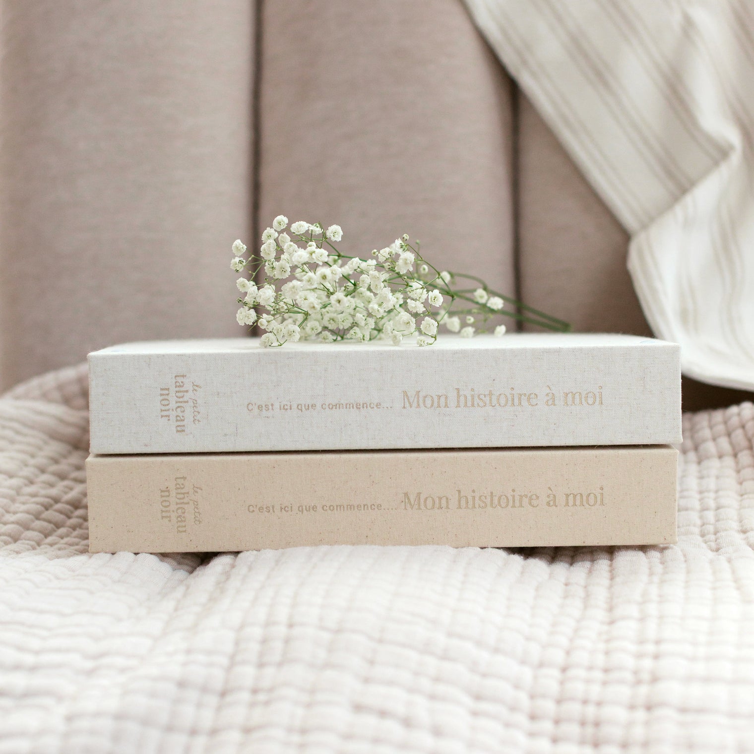 Livre de bébé -Grège