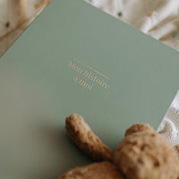 Livre de bébé - Sauge et or