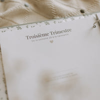 Livre de bébé - Sauge et or