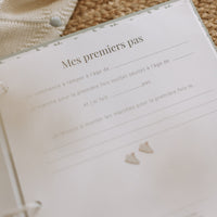 Livre de bébé - Sauge et or