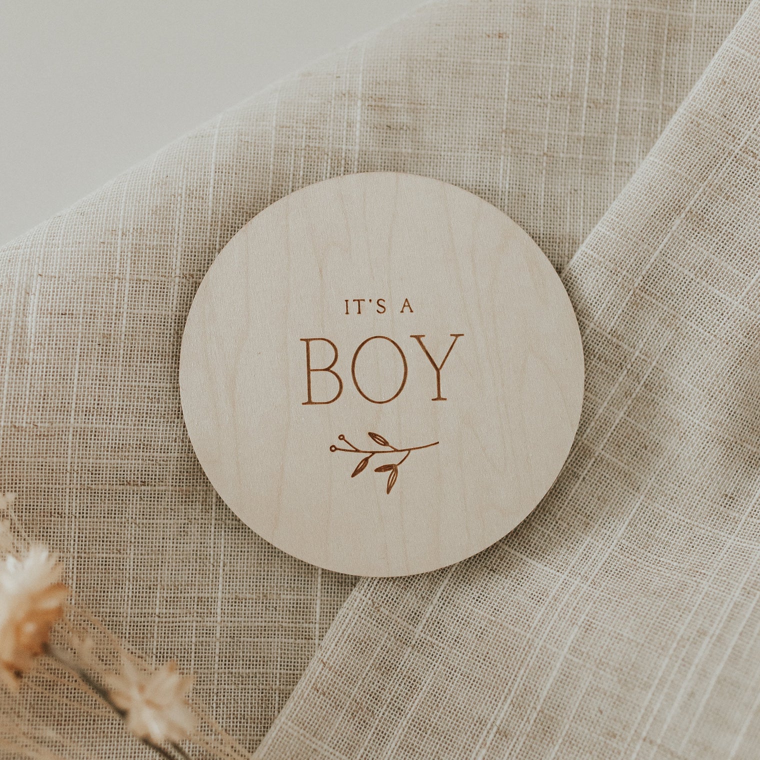Wooden milestone disc – Gender