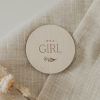 Wooden milestone disc – Gender