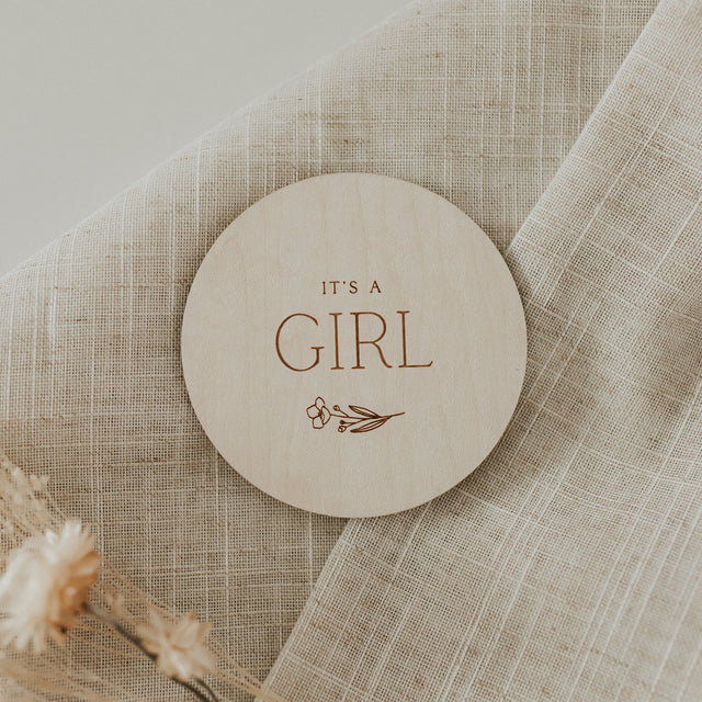 Wooden milestone disc – Gender