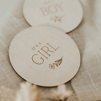 Wooden milestone disc – Gender
