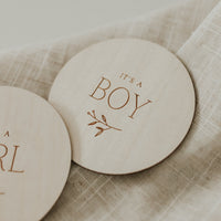 Wooden milestone disc – Gender