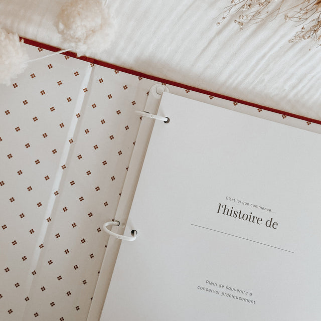 Livre de bébé - Cognac en tissu