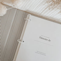 Livre de bébé - Gris en tissu