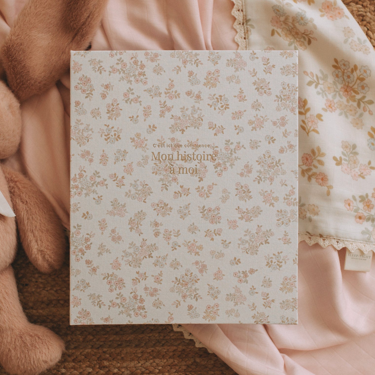 Livre de bébé -Fleurs Pastel