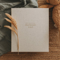 Livre de bébé -Grège