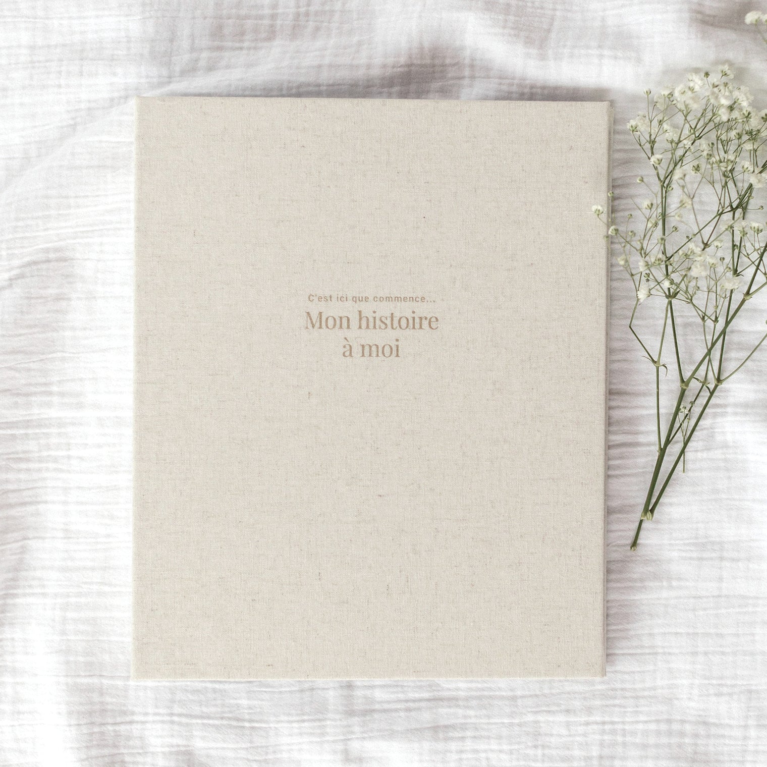 Livre de bébé -Grège