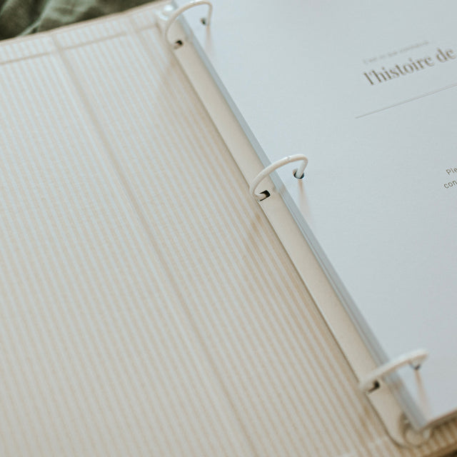 Livre de bébé - Lin beige