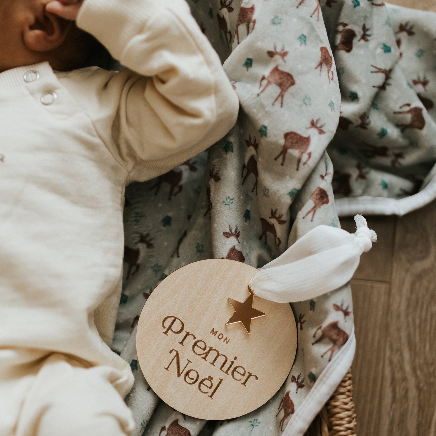 Pastille de bois - Mon Premier Noël