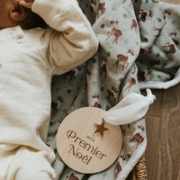 Pastille de bois - Mon Premier Noël