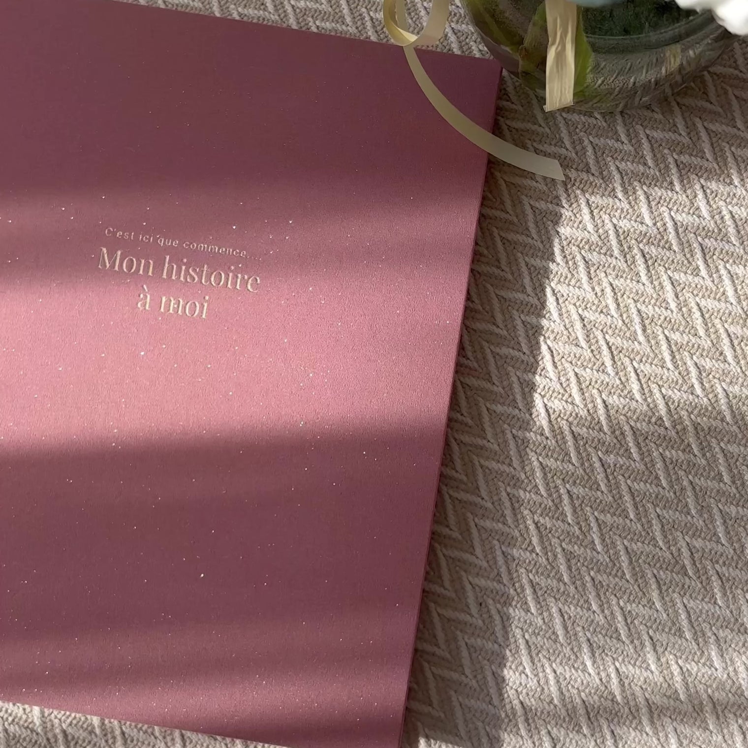 Livre de bébé - Rose Scintillant