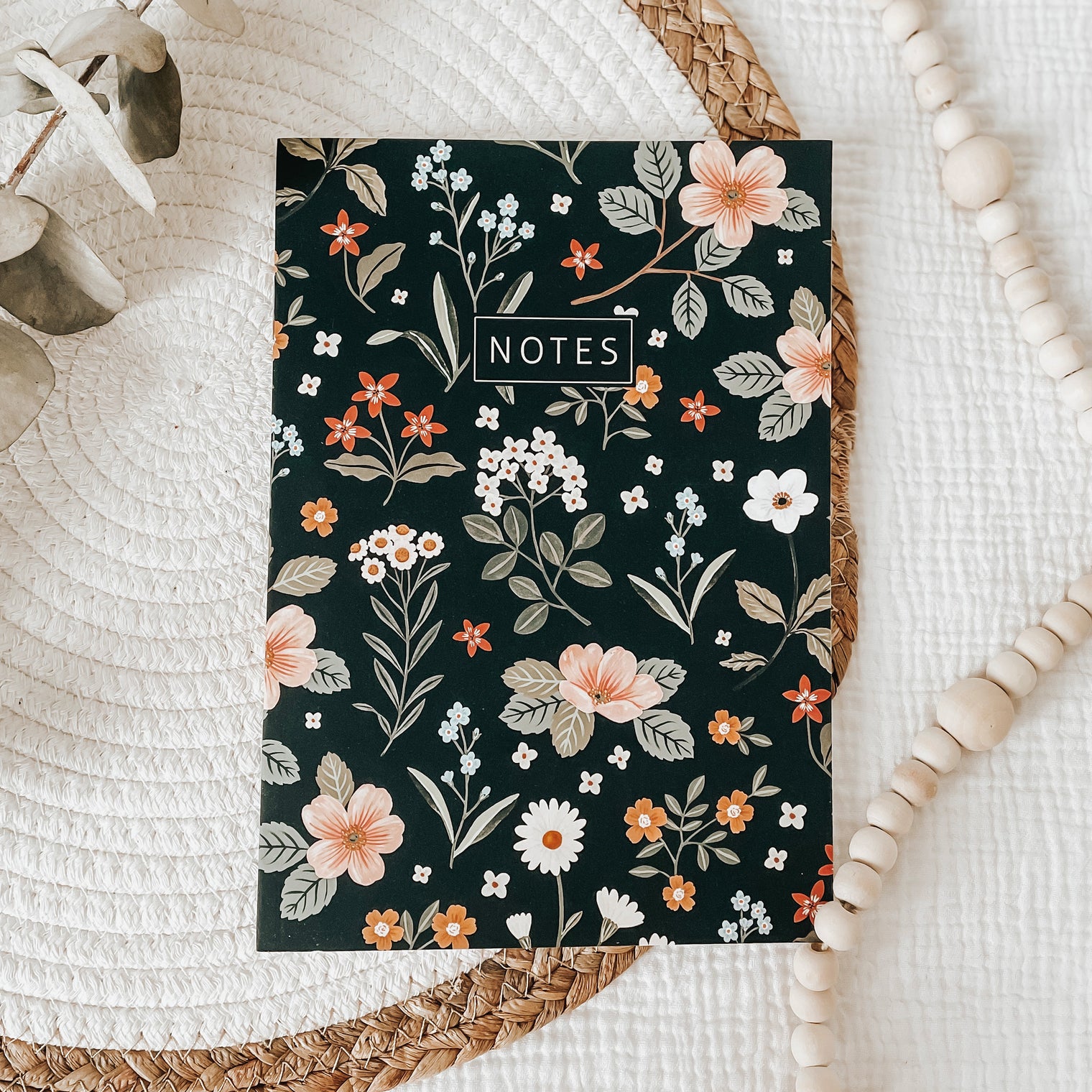 Cahier de notes - Floral nocturne