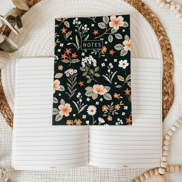 Cahier de notes - Floral nocturne