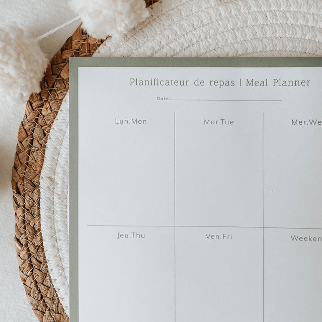 Planificateur de repas Sauge