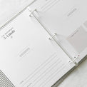 Livre bébé, Journal bébé, Planificateur de grossesse, Journal de grossesse, Cadeau de nouvelle maman, Baby Shower, Cadeau de shower, Cadeau de grossesse, future maman, souvenirs, mon histoire à moi, Album de bébé, livre souvenirs, livre cartable de bébé, gris, tissu