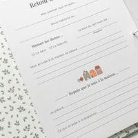 Livre bébé, Journal bébé, Planificateur de grossesse, Journal de grossesse, Cadeau de nouvelle maman, Baby Shower, Cadeau de shower, Cadeau de grossesse, Future maman, Souvenirs, mon histoire à moi, Album de bébé, Livre souvenirs, Livre cartable de bébé, Designer au Québec, Sauge